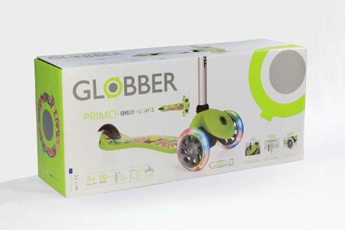 Самокат Globber PRIMO PLUS LIGHTS COLOR - обзор модели, характеристики, отзывы пользователей - цены, доставка - самокат с цветовыми огнями в колесах для активного отдыха и занятий спортом!