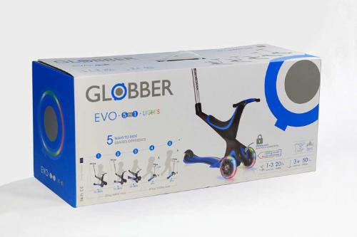 Глоббескоотермногофункциональнаявелосипедоотвечающаямировымстандартам - Обзор и оценка самоката Globber Evo 5 in 1 Lights, основные характеристики модели, собранные отзывы о самокате