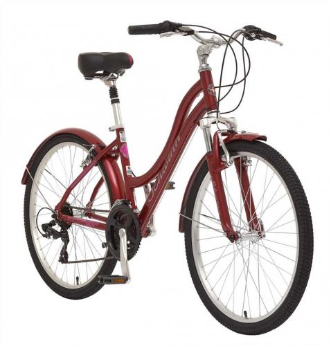 Женский велосипед Schwinn Suburban DLX Ladies - Очередное воплощение стиля и комфорта среди велосипедов для дам с пляжной рамой и обеспечивает великолепный уровень комфорта благодаря мягкому седлу и эргономичному дизайну руля. Узнайте подробности модели, оцените ее характеристики и прочитайте отзывы пользователей!