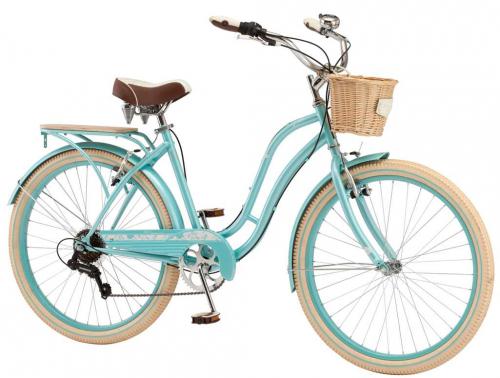 Женский велосипед Schwinn Suburban DLX Ladies - Очередное воплощение стиля и комфорта среди велосипедов для дам с пляжной рамой и обеспечивает великолепный уровень комфорта благодаря мягкому седлу и эргономичному дизайну руля. Узнайте подробности модели, оцените ее характеристики и прочитайте отзывы пользователей!