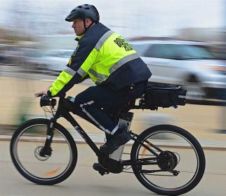 Оригинальный полицейский велосипед из Румынии - лучшее средство передвижения для правоохранительных органов