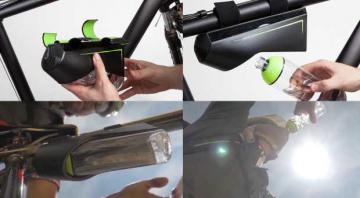 Fontus Ryde - уникальный велосипедный автономный прибор для наполнения фляг мгновенно созданным воздухом